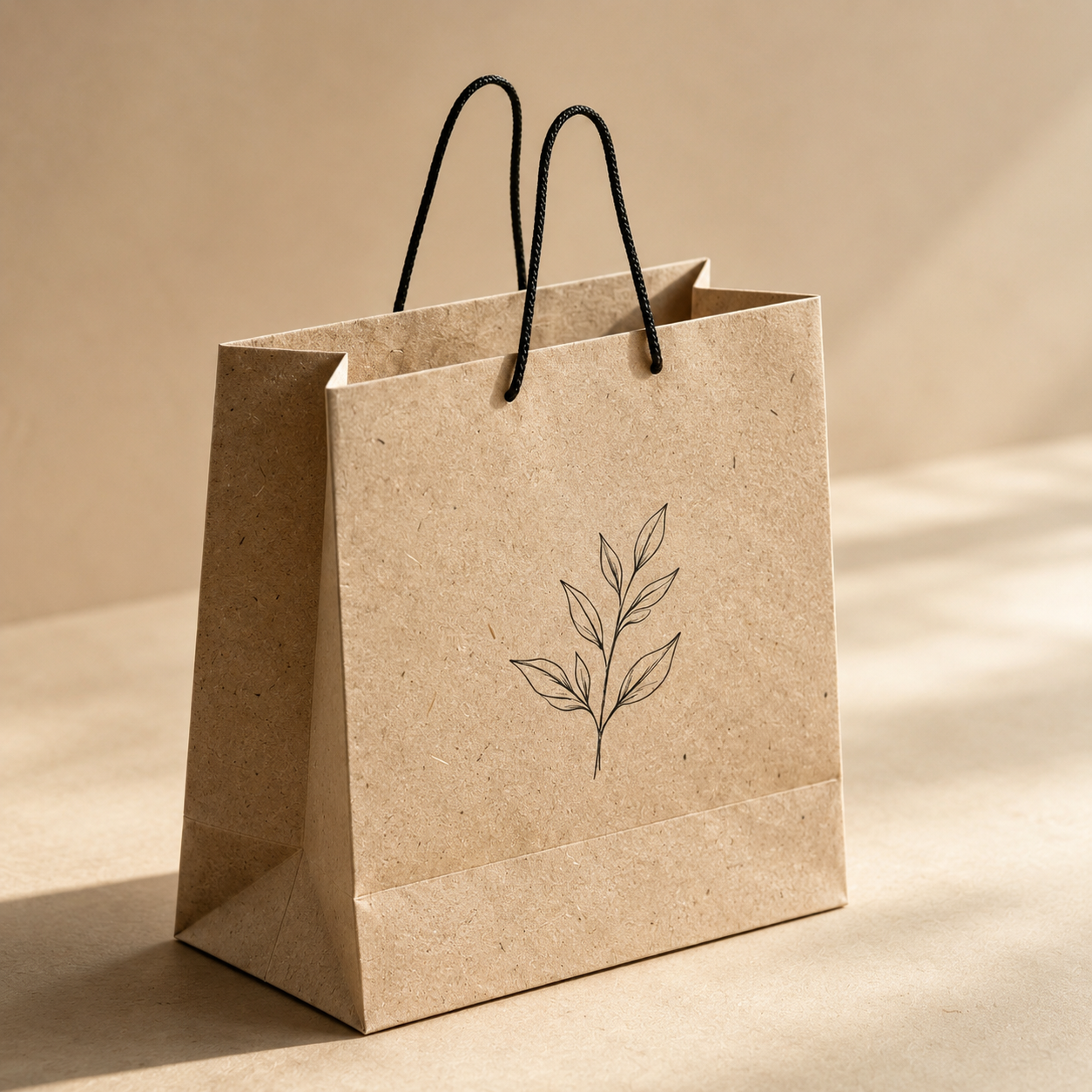 Papel reciclado para sacolas sustentáveis